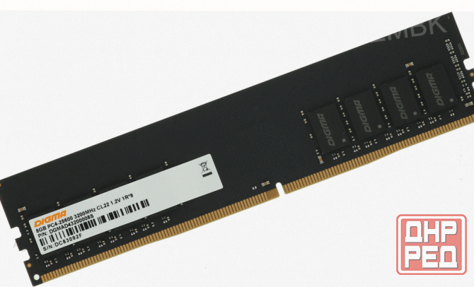 Оперативная Память Dimm Ddr4 Digma 8gb 3200mhz Dgmad43200008s Rtl pc4-25600 cl22 288-pin - арт:6722 Макеевка - изображение 1