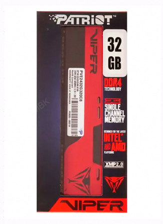 Оперативная Память Patriot Memory Ddr4 32gb 3200mhz Viper Elite (pve2432g320c8) - арт:7803 Донецк