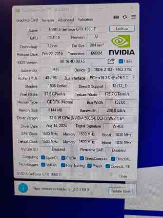 Видеокарта GTX 1660ti Донецк