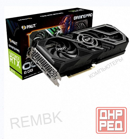 Видеокарта Palit Geforce Rtx 3070 Gamingpro 8gb (ne63070019p2-1041a) б/у - арт:8223 Макеевка - изображение 1
