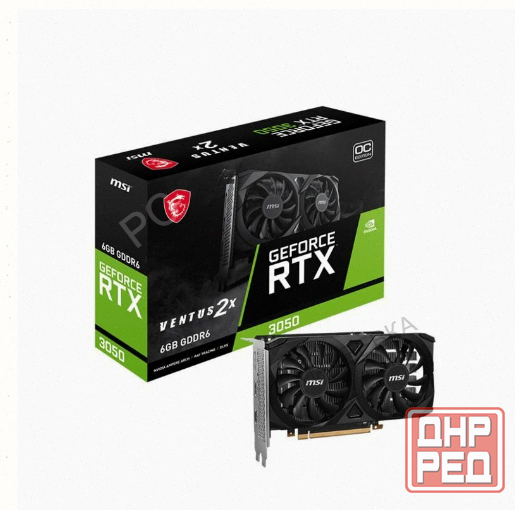 Видеокарта Msi Geforce Rtx 3050 Ventus 2x 6g oc - арт:2237 Донецк - изображение 1