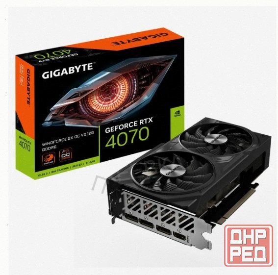 Видеокарта Gigabyte Rtx4070 Windforce 2x oc v2 12gb Gddr6 192bit 3xdp Hdmi 2fan Rtl - арт:9342 Макеевка - изображение 1
