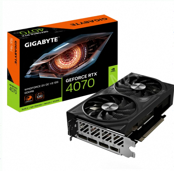 Видеокарта Gigabyte Rtx4070 Windforce 2x oc v2 12gb Gddr6 192bit 3xdp Hdmi 2fan Rtl - арт:9185 Донецк