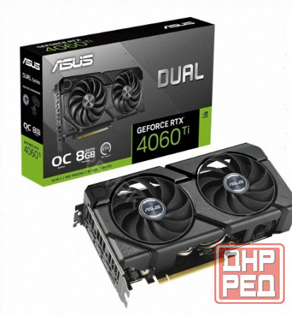 Видеокарта Asus Nvidia Geforce Rtx 4060 ti 8gb Dual-rtx4060ti-o8g-evo/rtx4060ti, Hdmi, dp - арт:3259 Донецк - изображение 1