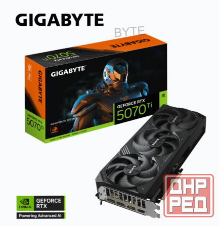 Видеокарта Gigabyte Geforce Rtx 5070 ti Windforce Sff 16gb (gv-n507twf3-16gd) - арт:8619 Макеевка - изображение 1