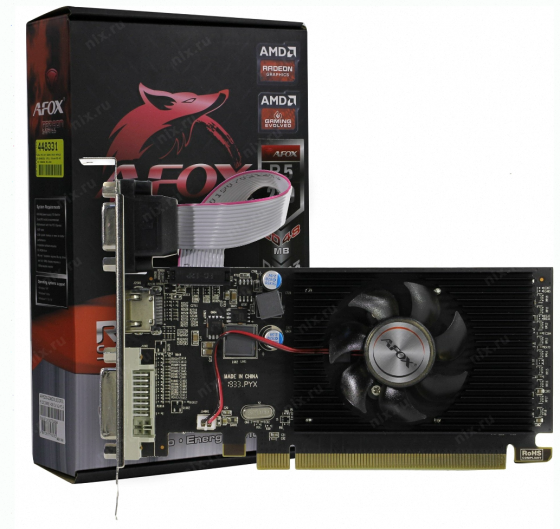 Видеокарта Afox Radeon r5 230 2048mb lp Single Fan (afr5230-2048d3l5) - арт:3323 Донецк