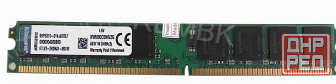 Оперативная Память Dimm Ddr2 Kingston 2 gb 800 Мгц (kvr800d2n6/2g) б/у - арт:9167 Донецк - изображение 1
