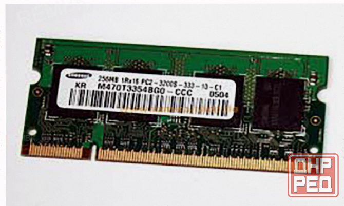 Оперативная Память so-dimm Ddr2 Samsung 256mb (m470t3354bg0-ccc) б/у - арт:6015 Макеевка - изображение 1