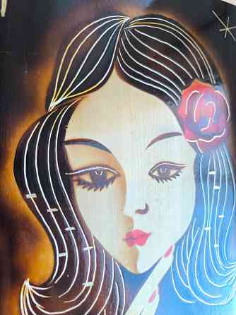 Картина Девушка металл Донецк