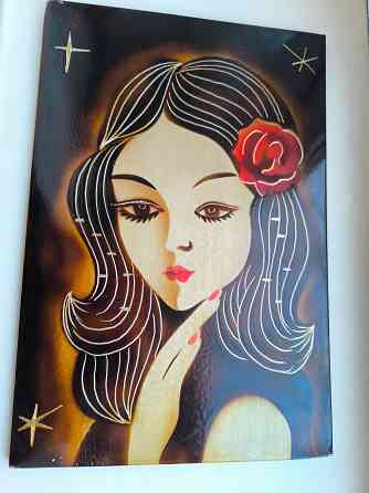 Картина Девушка металл Донецк