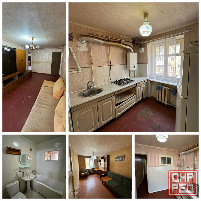 Продам 3к м-н Центральный этаж 2/4 Макеевка - изображение 1