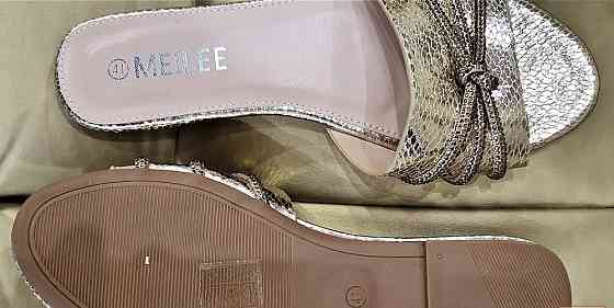 Шлепки Италия женские р39-41 в золотом Донецк