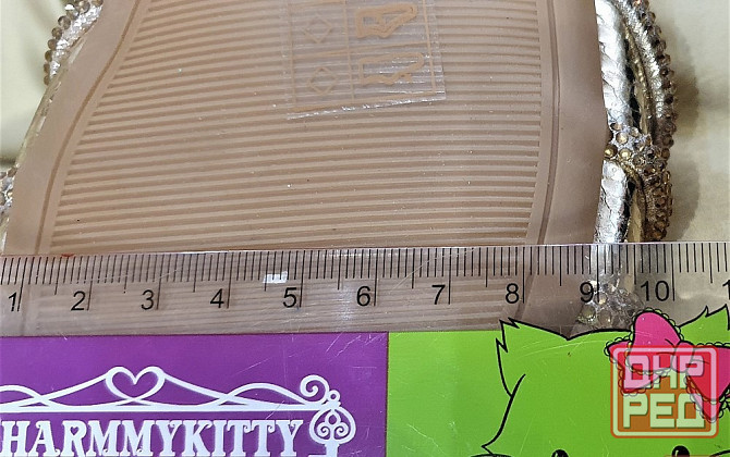 Шлепки Италия женские р39-41 в золотом Донецк - изображение 5