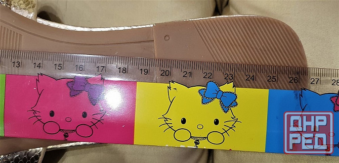 Шлепки Италия женские р39-41 в золотом Донецк - изображение 4