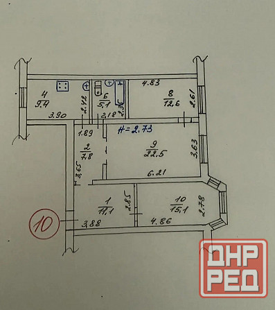 Продается 3 комн.кв 83.6 м² этаж 2/2 Мариуполь - изображение 9