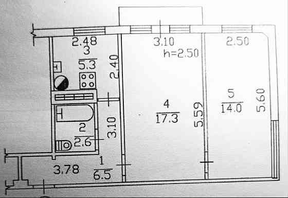 Продаётся 2х комнатная квартира в Будённовском р-не ул. Багратиона. Донецк