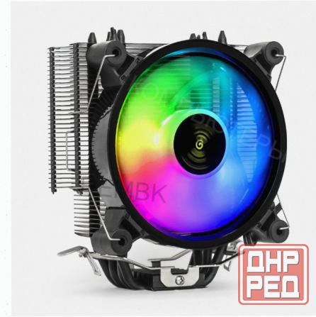 Кулер Exegate Dark Magic Exx400v2-pwm.rgb (al+cu, Черное Покрытие, 4 Тепл.трубки, Lga775/ - арт:3903 Донецк - изображение 1