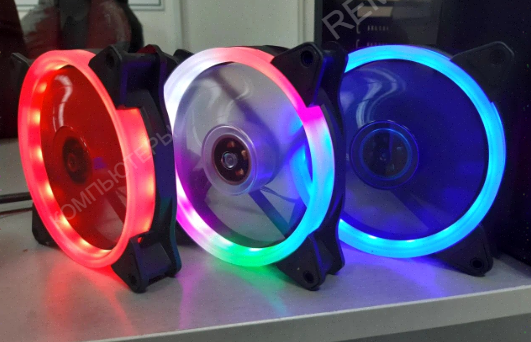 Wjf Вентилятор Для Компьютера 120мм, 3pin, Зелёная Подсветка - арт:5848 Донецк