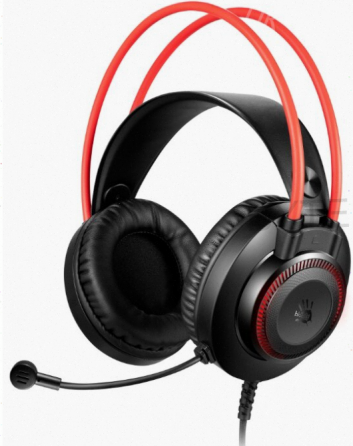 Наушники с Микрофоном a4tech Bloody g200s Черный/красный 2м Мониторные Usb Оголовье (g200 - арт:6891 Донецк