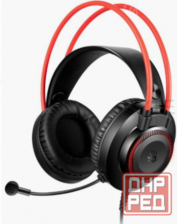 Наушники с Микрофоном a4tech Bloody g200s Черный/красный 2м Мониторные Usb Оголовье (g200 - арт:6891 Донецк - изображение 1