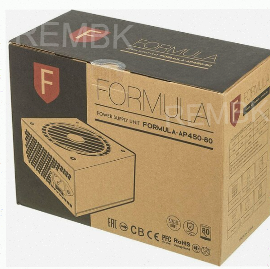 Блок Питания Formula Atx 450w Formula-ap450-80 80 Plus White (20+4pin) Apfc 120mm Fan 7xs - арт:4275 Донецк