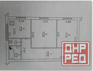 2-х ком. квартира в Ворошиловском р-не, ул. Гурова, 7 Донецк - изображение 5