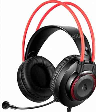 Наушники с Микрофоном a4tech Bloody g200 Aux3.5-4pin +usb Черно Красные - арт:6079 Донецк