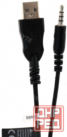 Наушники с Микрофоном a4tech Bloody g200 Aux3.5-4pin +usb Черно Красные - арт:6079 Донецк - изображение 3