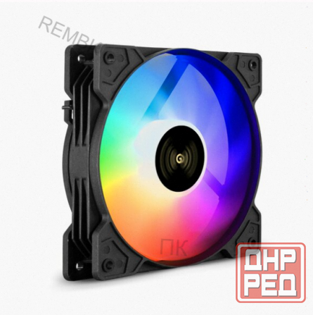 Вентилятор 12в dc с Подсветкой Exegate ex12025h6pmy-pwm. Argb (120x120x25 мм, Hydraulic b - арт:5175 Донецк - изображение 1