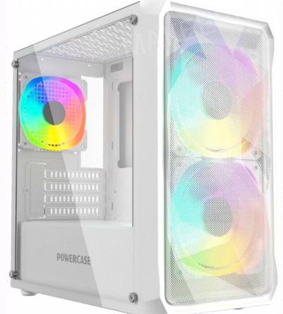Корпус Powercase Mistral Micro a3w Argb, Tempered Glass, 2x 140mm Argb Pwm+1x 120mm Argb - арт:1809 Донецк
