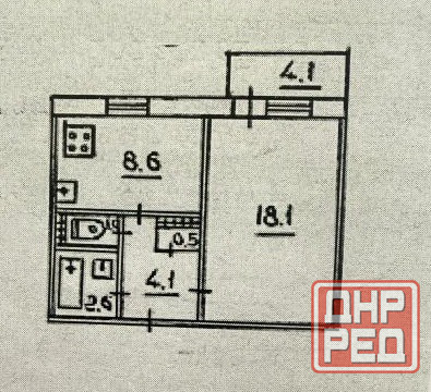 Продажа 1 ком. квартиры в Кировском районе г. Донецк (ор-р Широкий). ул. Шутова Донецк - изображение 1