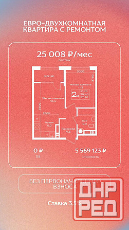 Квартира без первого взноса Ростов-на-Дону - изображение 1