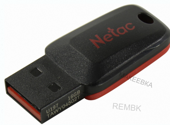 Флеш Диск Netac u197 16gb , Usb2.0, Пластиковая, Черная - арт:8521 Донецк