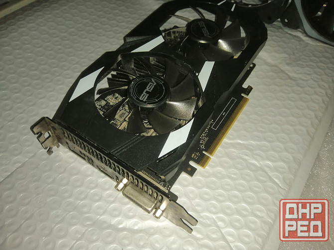 Видеокарта 4Гб Geforce GTX1050Ti Asus двухкуллерная Горловка - изображение 1