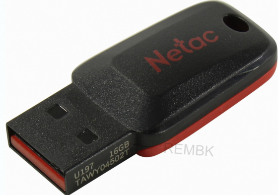 Флеш Диск Netac u197 16gb , Usb2.0, Пластиковая, Черная - арт:2058 Макеевка