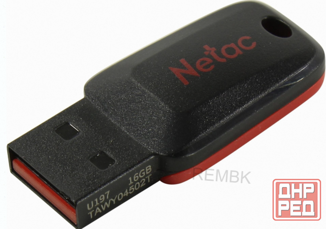 Флеш Диск Netac u197 16gb , Usb2.0, Пластиковая, Черная - арт:2058 Макеевка - изображение 2