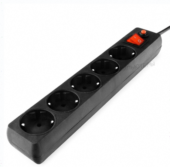 Сетевой Фильтр Гарнизон Енlb-4, 0,5 м, 5 Розеток, Черный - арт:1391 Макеевка