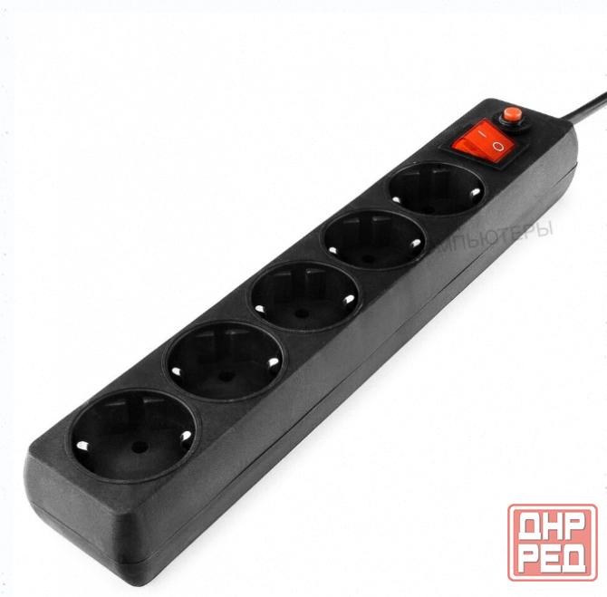 Сетевой Фильтр Гарнизон Енlb-4, 0,5 м, 5 Розеток, Черный - арт:1391 Макеевка - изображение 2