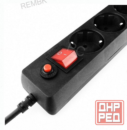 Сетевой Фильтр Гарнизон Енlb-4, 0,5 м, 5 Розеток, Черный - арт:1391 Макеевка - изображение 4