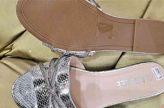 Шлепки женские Италия р39 серебро Донецк