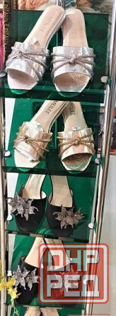 Шлепки женские Италия р39 серебро Донецк - изображение 7