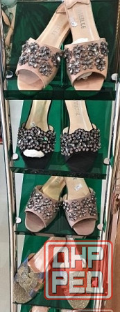 Шлепки женские Италия р39 серебро Донецк - изображение 4