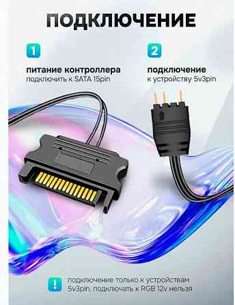 Контроллер Coolmoon Argb 5v 3 Pin Для Подключения Подсветки (светодиодной Ленты, Кулера, - арт:1625 Макеевка