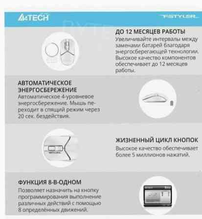 Мышь Беспроводная a4tech fb12 Черный - арт:9479 Макеевка