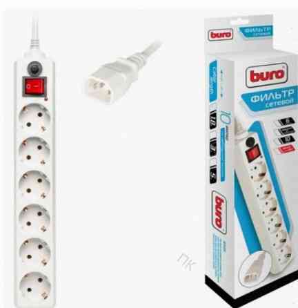 Сетевой Фильтр Buro 600sh-1.8-ups-w 1.8м (6 Розеток) Белый (коробка) - арт:7508 Макеевка