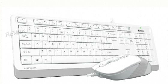 Комплект (клавиатура+мышь) a4tech Fstyler f1010, Usb, Проводной, Белый и Серый [f1010 Whi - арт:3264 Макеевка