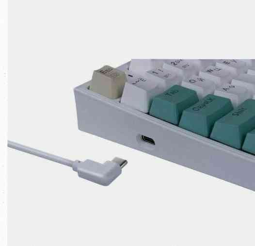 Игровая Клавиатура Redragon Veigar ru, Rgb, bt+2.4g, Бело-голубой, Беспроводная - арт:4385 Макеевка