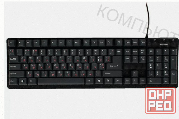 Клавиатура Sven Проводная Standard 301, Usb, 104 Клавиши, Черная (sv-03100301ub) - арт:6227 Донецк - изображение 2