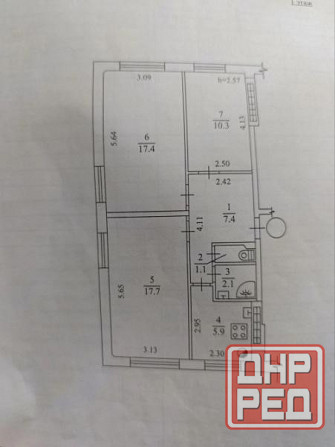 Продаю 3-х комнатную квартиру в Буденновском районе, ул. Андрея Малышко Донецк - изображение 2