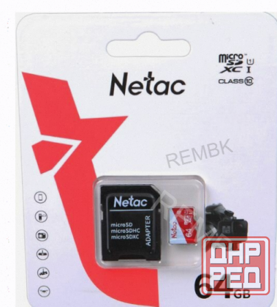 Карта Памяти Netac p500 Eco, Microsdxc, 64 гб, Class 10, Uhs-i u1, Адаптер на sd (nt02p50 - арт:8757 Донецк - изображение 2